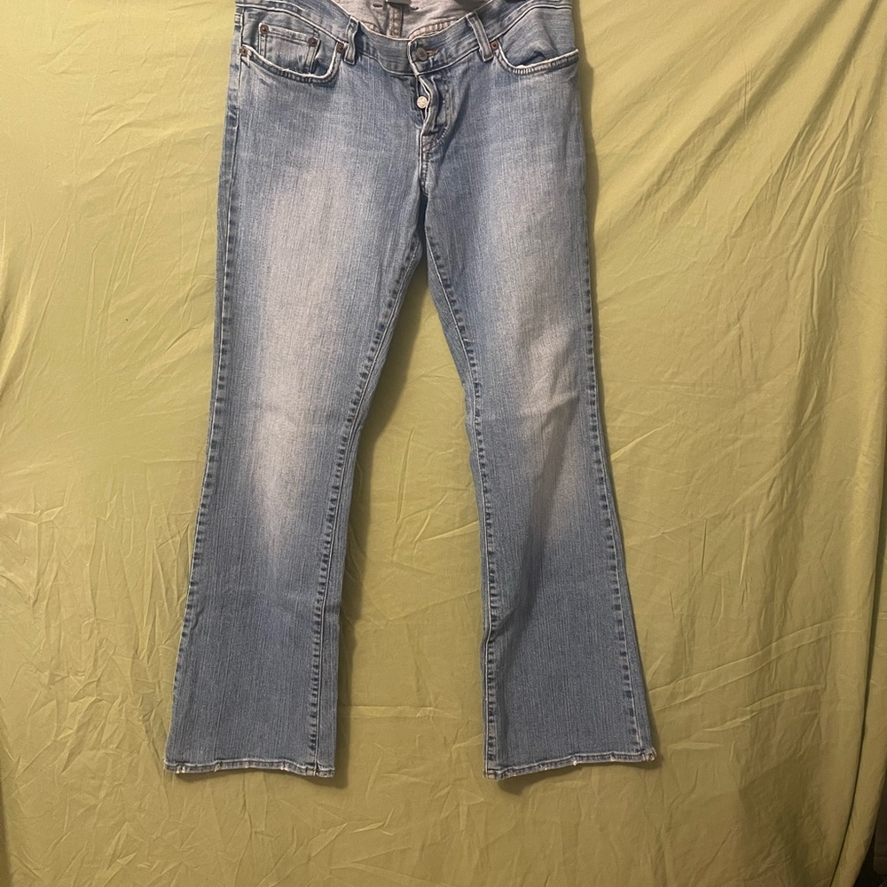 Lucky Brand Blue Flare Wide Leg Jeans